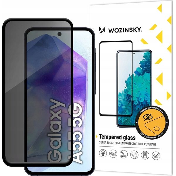 Wozinsky Privacy Glass szkło hartowane do Samsung Galaxy A26 z filtrem Anti Spy prywatyzujące