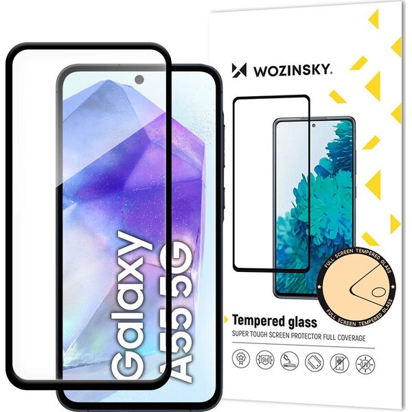 Wozinsky super wytrzymałe szkło hartowane Full Glue na cały ekran Samsung Galaxy A56 / A36