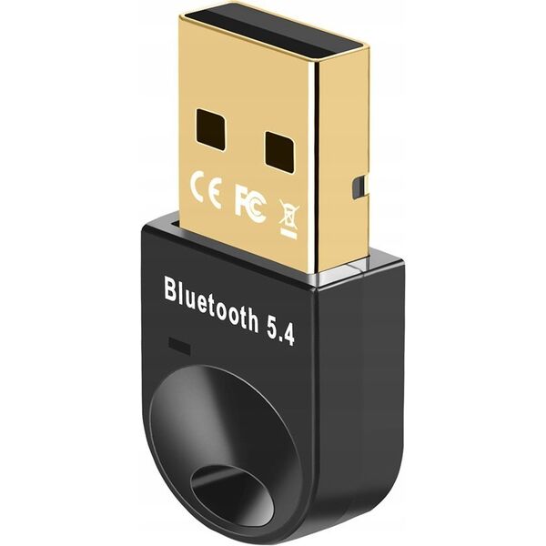 Mini adapter Bluetooth 5.4 Wozinsky WUSB54YS USB-A odbiornik nadajnik do komputera - czarny