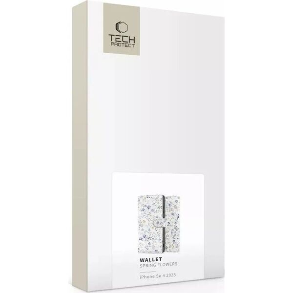 TECH-PROTECT WALLET IPHONE SE 4 2025 SPRING FLOWERS