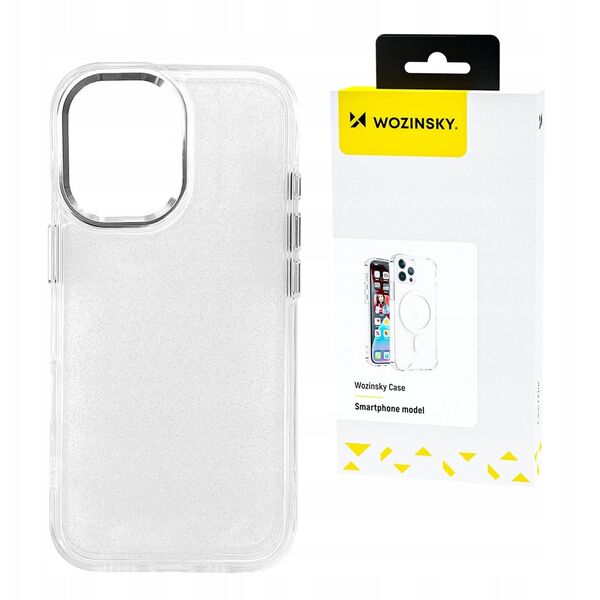 Etui Wozinsky Glitter Case na Samsung Galaxy S25 - przezroczyste z brokatem