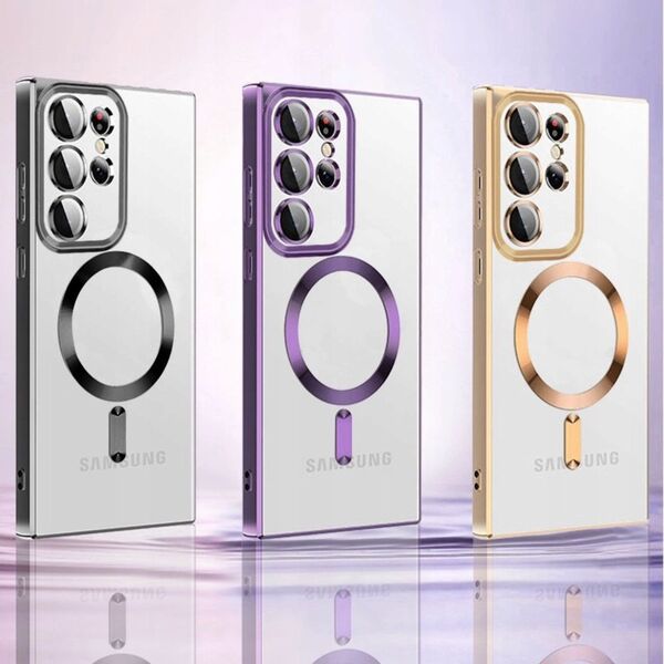 Etui Wozinsky Electroplated Magsafe na Samsung Galaxy S24 FE - czarne