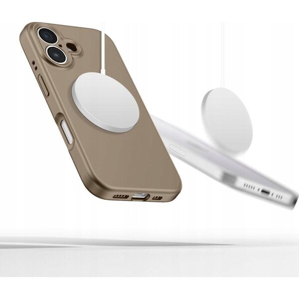 TECH-PROTECT LIQUID SILICONE MAGSAFE IPHONE 16E CHOCOLATE BROWN