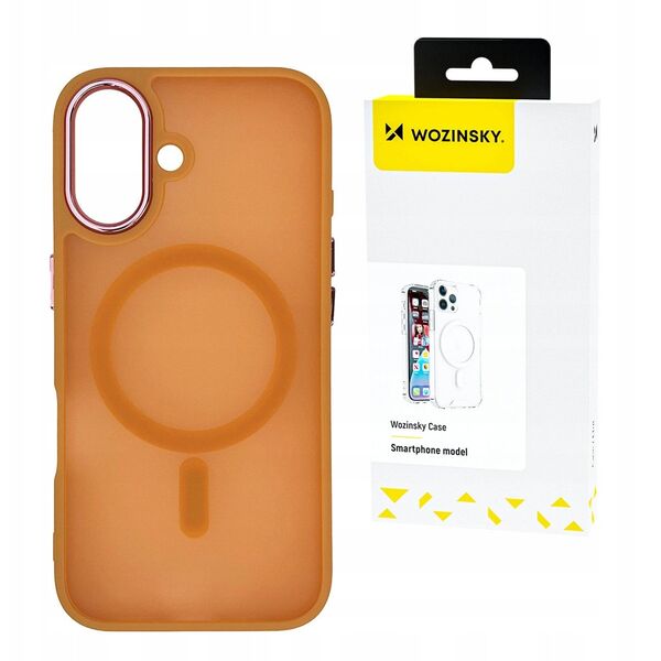 Etui Wozinsky Fashion Case MagSafe na Samsung Galaxy S25 Ultra - pomarańczowe