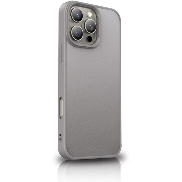 Etui Wozinsky Carbon Fibre Case z MagSafe na Samsung Galaxy S25+ - szare