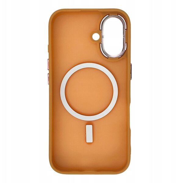 Etui Wozinsky Fashion Case MagSafe na Samsung Galaxy S25 - pomarańczowe