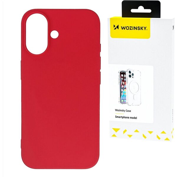 Silikonowe etui Wozinsky Silicone Case na Samsung Galaxy S25 - czerwone