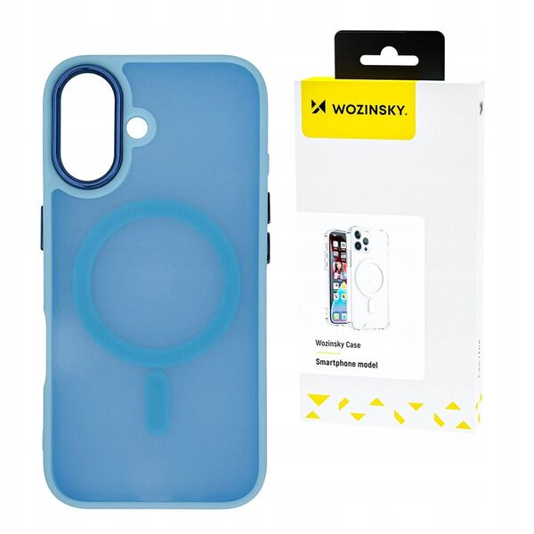 Etui Wozinsky Fashion Case z MagSafe na Samsung Galaxy S24 FE - niebieskie
