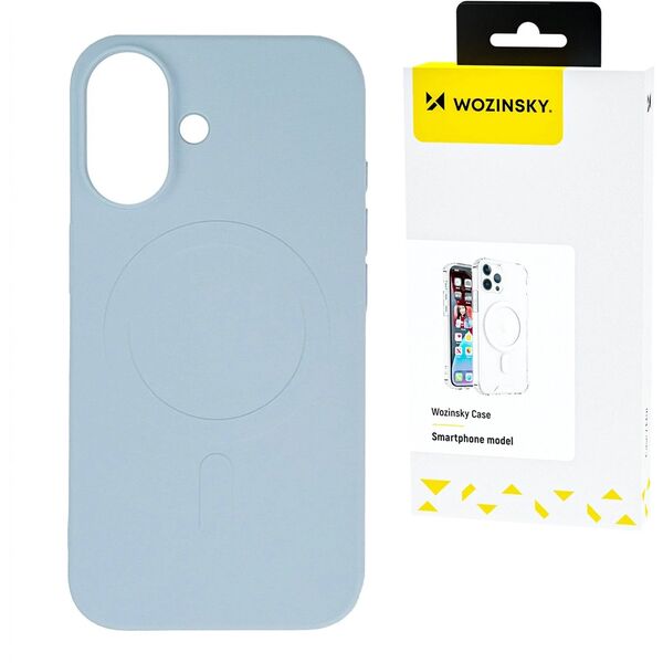 Etui Wozinsky Liquid Silicone Case MagSafe na Samsung Galaxy S24 FE - jasnoniebieskie
