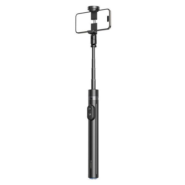 Selfie stick Wozinsky WRZP1 z automatycznie rozkładanymi nóżkami, funkcja statywu, 1,7m - czarny