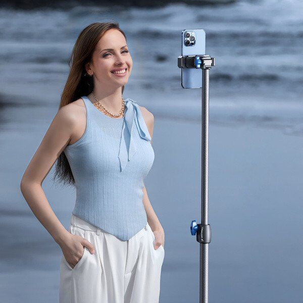 Statyw trójnożny Wozinsky WRLD-00Y1S tripod wytrzymały statyw ze stali węglowej 1.7m matowy - czarny