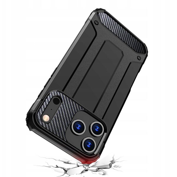 Etui Hybrid Armor na iPhone 17 Pro pancerne - czarne