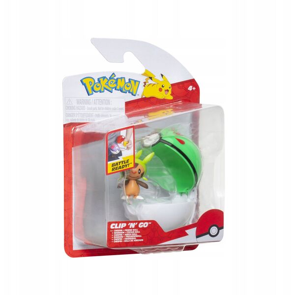 POKEMON Clip N Go Figurka Chespin Seria 19, figurka