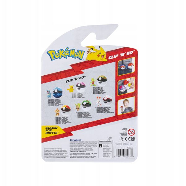 POKEMON Clip N Go Figurka Chespin Seria 19, figurka