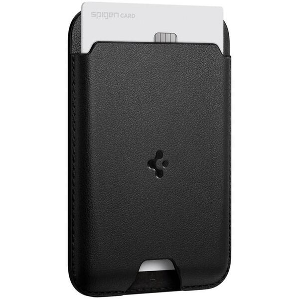 PORTFEL SPIGEN MAGSAFE NA KARTY, DO IPHONE, Dokumenty, Magnetyczny, Czarny