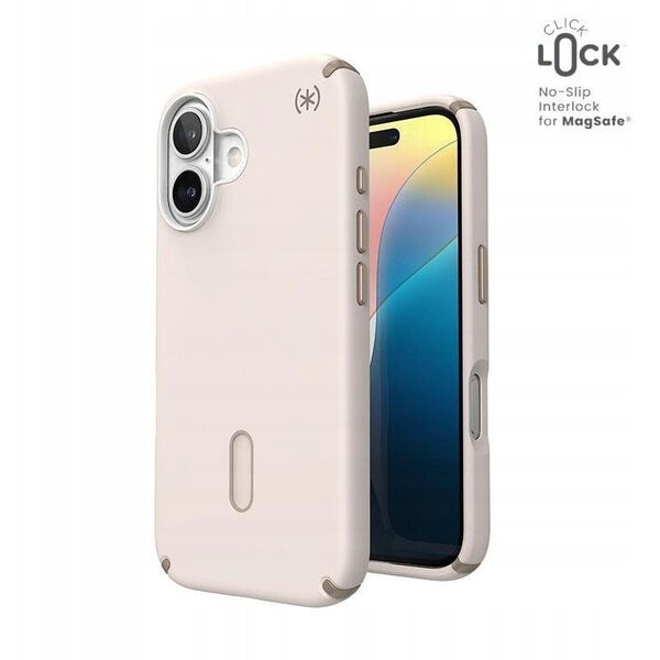 Speck Speck Presidio2 Pro ClickLock & MagSafe - Etui iPhone 16 (Bleached Bone / Heirloom Gold / Hazel Brown)