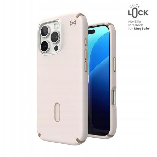 Speck Speck Presidio2 Pro ClickLock & MagSafe - Etui iPhone 16 Pro (Bleached Bone / Heirloom Gold / Hazel Brown)