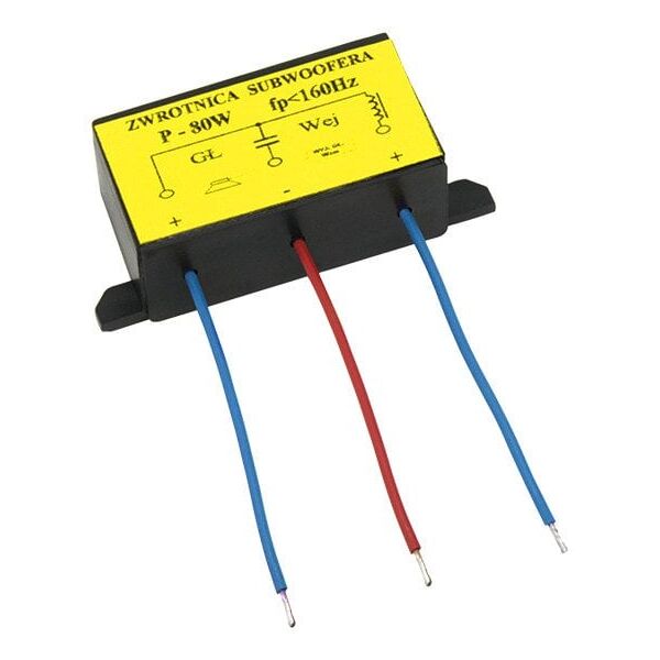 3423# Zwrotnica głośnikowa subwoofera 80w 4-8ohm w obudowie