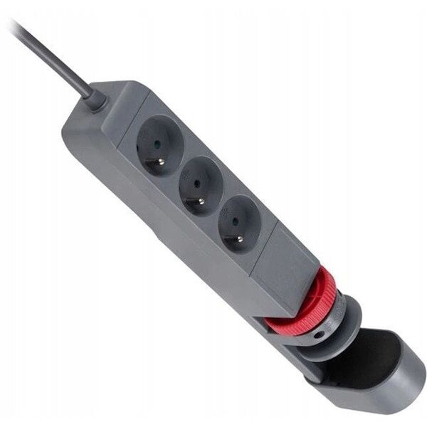 Przedłużacz biurkowy 3-krotny 2P+Z, 1,5M H05VV-F 3x1,5mm?, 2xUSB+1 typu C