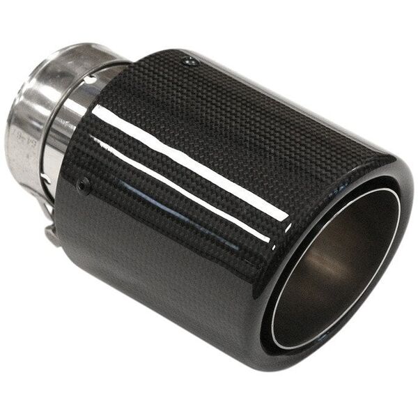 Końcówka tłumika 114mm wejście 70mm Carbon Gloss