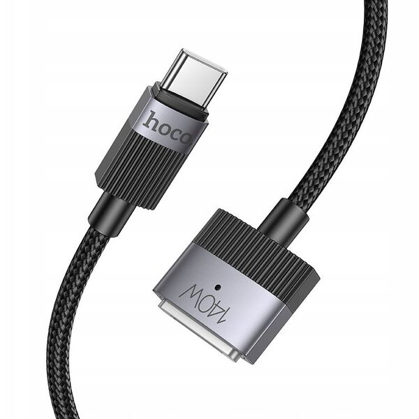 Kabel USB C do Mag3 Hoco 5A 140W magnetyczny 1,8 m U141 czarny