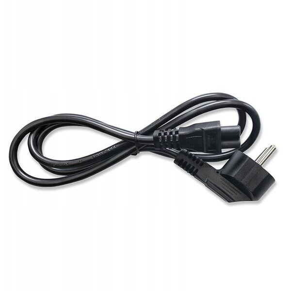 QOLTEC 50458 Kabel zasilający kątowy SCHUKO IEC C5 Koniczynka 3x1.0mm 1.5m