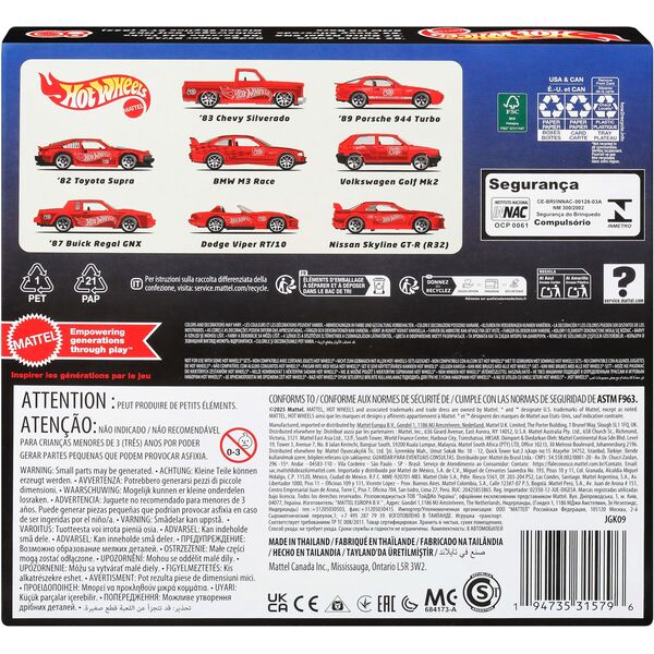 HOT WHEELS aštuonių automodeliukų rinkinys Mattel 80 (JGK09)