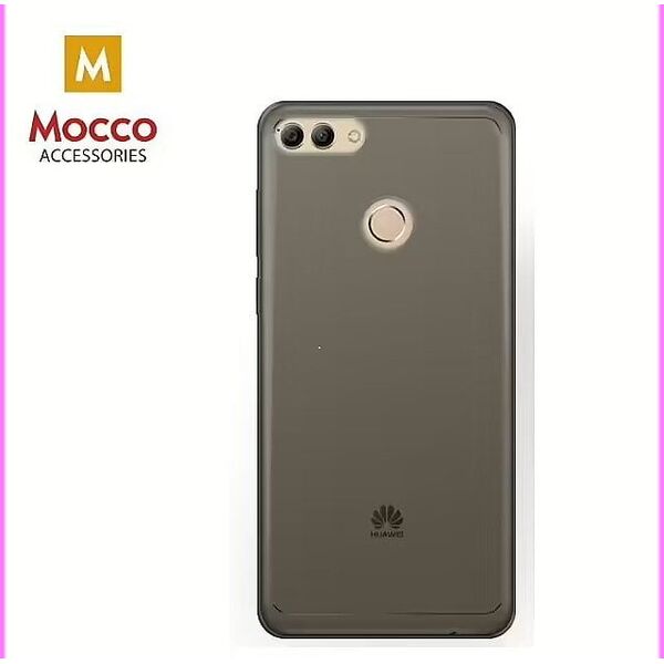 Mocco Silikoninis dėklas Mocco Ultra, skirtas Huawei Y9 (2018), skaidriai juodos spalvos
