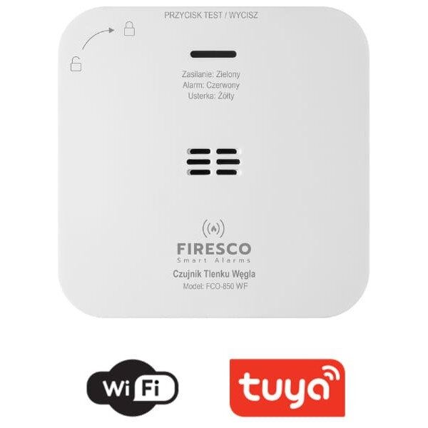 Czujnik czadu Firesco FCO-850 WF bateryjny Wifi Tuya