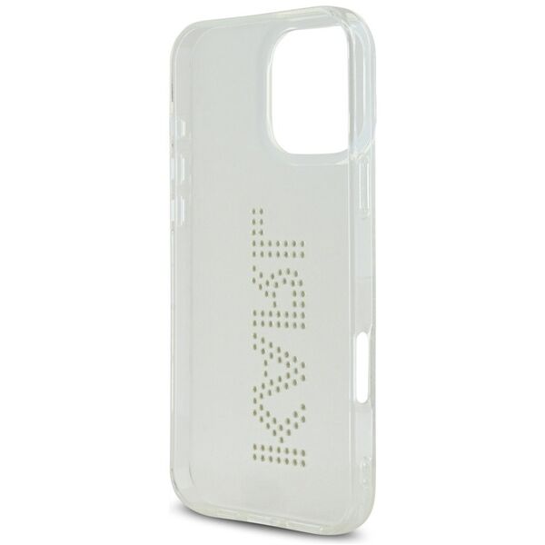 ETUI KARL LAGERFELD IML RHINESTONES LOGO DO IPHONE 16 PRO PRZEZROCZYSTY