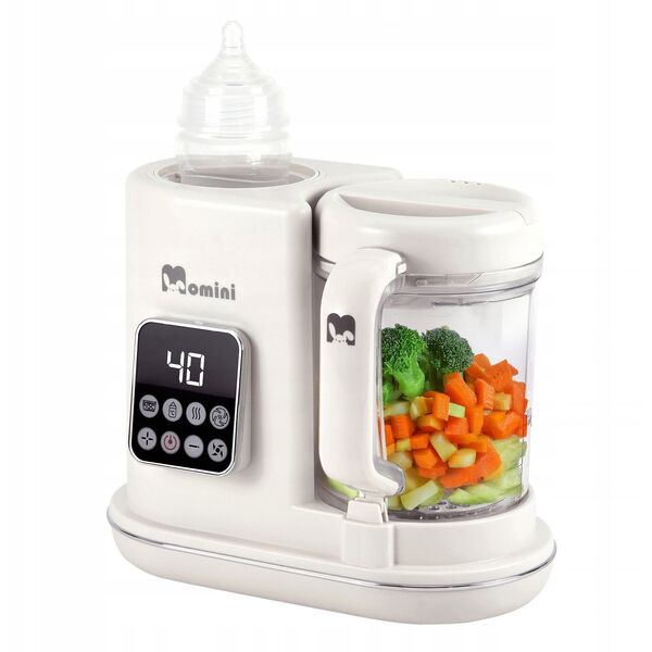 MOMINI - MULTIBLENDER PAROWY Z FUNKCJĄ PODGRZEWANIA BUTELEK 7W1 MINI CHEF