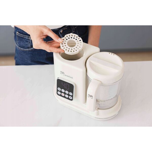 MOMINI - MULTIBLENDER PAROWY Z FUNKCJĄ PODGRZEWANIA BUTELEK 7W1 MINI CHEF