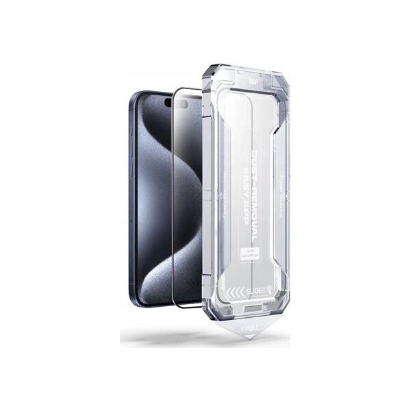 Mobile Origin Κίτρινη Προστασία Οθόνης iPhone 16 με εύχρηστο εφαρμογέα