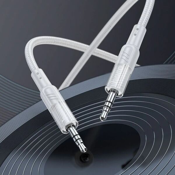 Kabel AUX Jack 3,5 mm do Jack 3,5 mm Hoco 1,2 m UPA27 szary