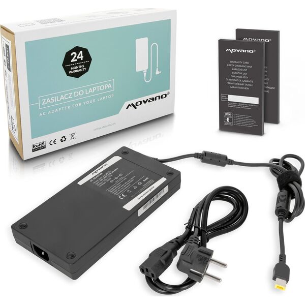 Zasilacz do laptopa Movano Ładowarka do Lenovo 20v 15a 300W 11.0x4.5mm Yoga