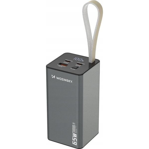 Powerbank Wozinsky K65+ 30000mAh Grafitowy