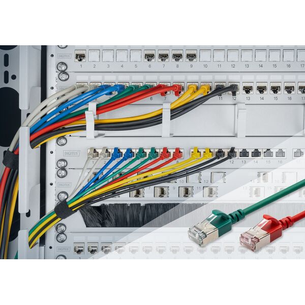 DIGITUS CAT 6 F/FTP Patchkabel, 10m, grau