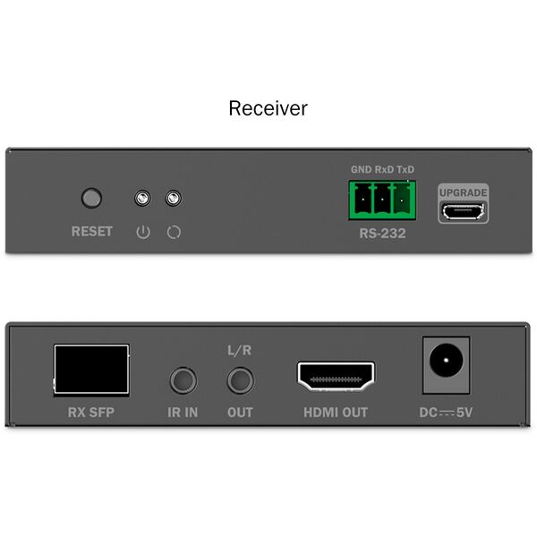 DIGITUS Extender Set HDMI Fiber IP 4K/60Hz schwarz