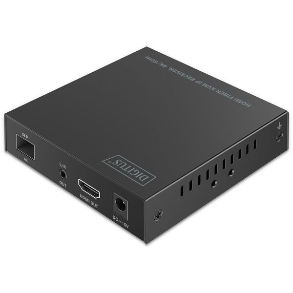 DIGITUS HDMI Fiber IP Receiver 4K/60Hz schwarz