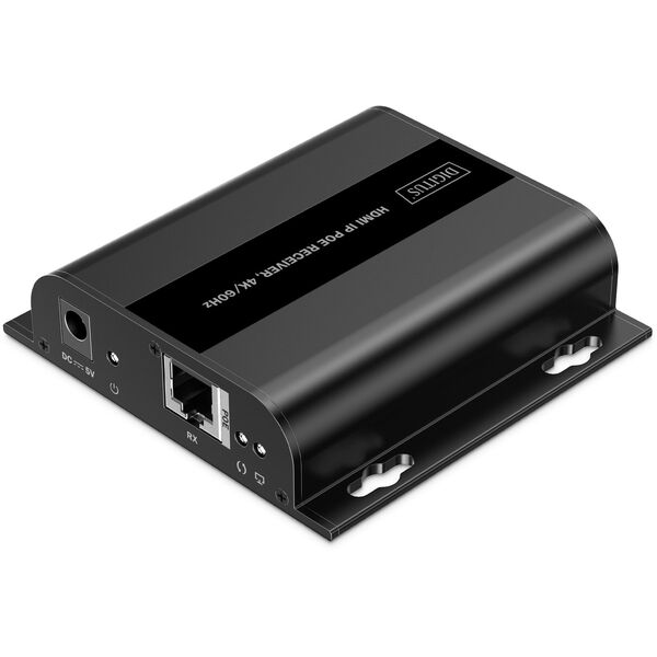 DIGITUS HDMI IP PoE Receiver 4K/60Hz schwarz