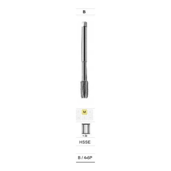 Fanar GWINTOWNIK M12x1,5 DIN-374B (6H) HSSE INOX