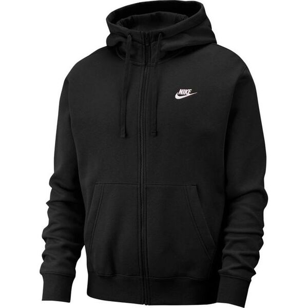 Nike Bluza męska Nsw Club Hoodie FZ czarna r. S (BV2645-010)