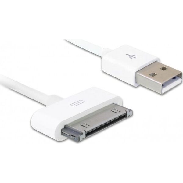 Kabel USB Delock USB-A - Apple 30-Pin 1.8 m Biały (83169)