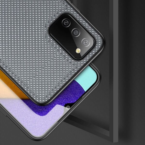 Dux Ducis Dux Ducis Fino etui pokrowiec pokryty nylonowym materiałem Samsung Galaxy A03s szary