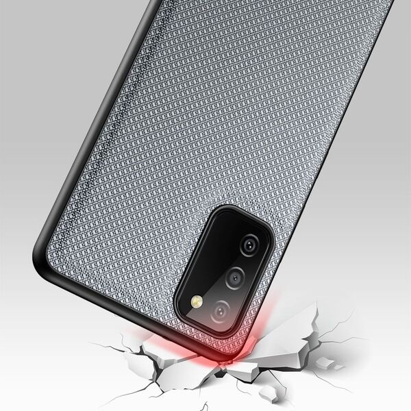 Dux Ducis Dux Ducis Fino etui pokrowiec pokryty nylonowym materiałem Samsung Galaxy A03s szary