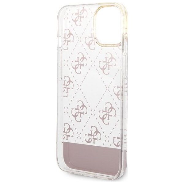 Guess Etui Guess GUHCP14SHG4MHP Apple iPhone 14 różowy/pink hardcase 4G Pattern Script