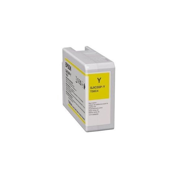 Φυσίγγιο μελάνης SJIC55(Y) για/ColorWorks CW-D6500/D6000-Κίτρινο