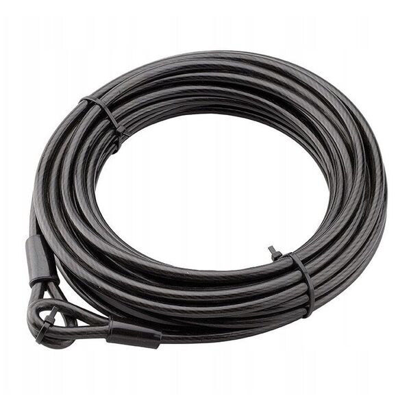 Trosas kabamajai spynai THIRARD Twisty, plieninis, dengtas PVC danga, O8 mm, 12000 mm, 308120