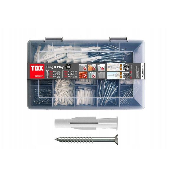 Kaisciu su sraigtais rink. TOX Case Plug & Play, 320 vnt.