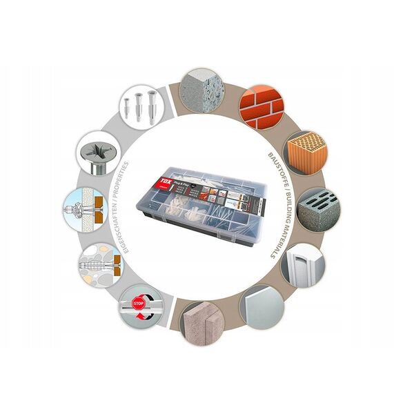 Kaisciu su sraigtais rink. TOX Case Plug & Play, 320 vnt.